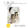 EM-V-B204 Vanne de radiateur thermostatique en laiton Manul Nickel